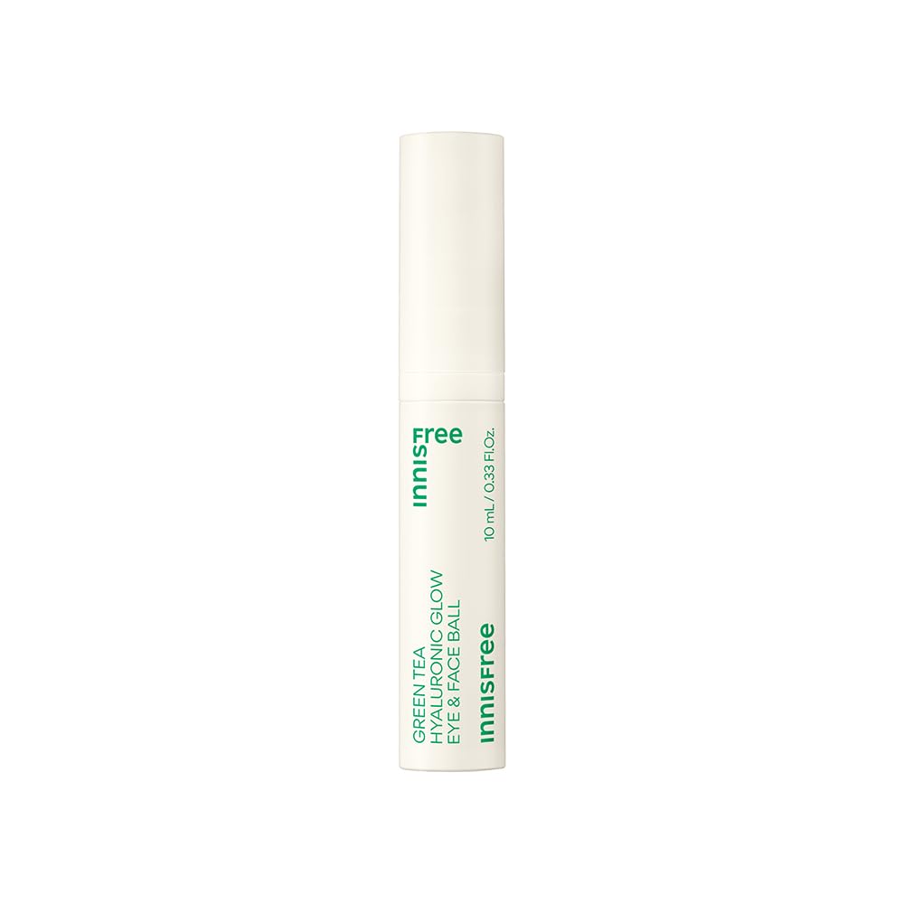 Innisfree Green Tea Seed Eye & Face Ball For Tired Eyes and Stressed Skin, Gentle Massage - 10ml