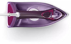 Philips Steam Iron Series 3000-2600W, 40g/min Continuous Steam,Ceramic, 200 g steam boost, 300ML, Purple - DST3041/36