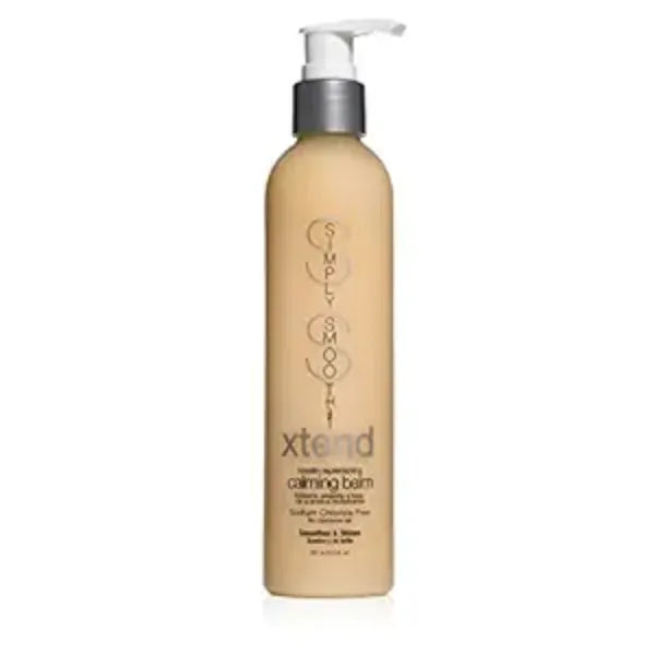 SIMPLY SMOOTH Xtend Keratin Replenishing Calming Balm Smoothing Or Curling Balm 1-Day Frizz Free Blowout Infused with Collagen To Repair Dry, Damaged, Unmanageable Hair 8.5 Oz