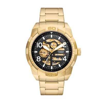 Fossil Bronson Automatic Gold-Tone Stainless Steel Watch