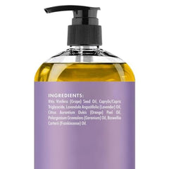 MAJESTIC PURE Lavender Massage Oil For Men and Women - Great For Calming, Soothing and to Relax - Blend of Natural Oils For Therapeutic Massaging and Aromatherapy - 8 fl oz.