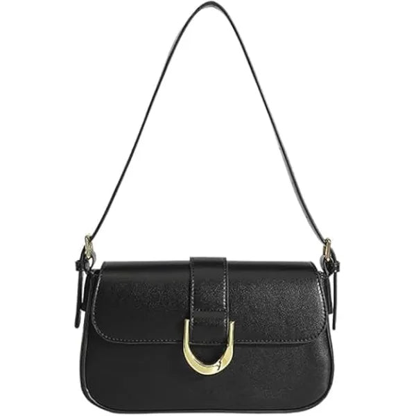 HYRAINBOW Women’s Small Shoulder Bag ,Classic Retro Crossbody Clutch & Satchel Handbag (Black)