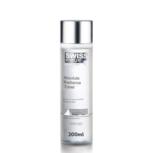 Swiss Image Face Toner for Absolute Radiance with Niacinamide 200 ml for Brightening & Hydrating | Reduces Dark Spots, Hyperpigmentation & Evens Tone| All Skin Types | Men & Women | Swiss Made