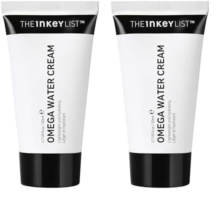 The Inky List Omega Water Cream 50ml, Oil-Free Facial Moisturizer, Lightweight Gel, Vegan Friendly, Suitable for Blemish-Prone Skin (Pack of 2)
