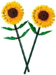 LEGO Sunflowers, Yellow Artificial Flowers Building Set, Display as a Bedroom Accessory or Floral Bouquet Home Decoration, Gift for 8 Plus Year Old Girls, Boys and Teenagers 40524