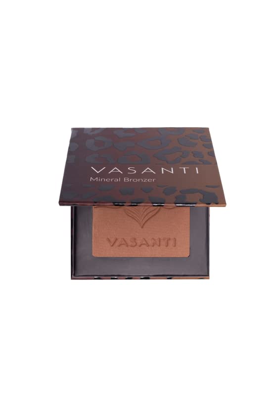 Mineral Bronzer By VASANTI - Talc-Free Bronzer - Nourish And Boost Your Complexion With Our Anti-Aging Bronzer - Get Glowing Skin Now
