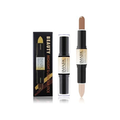 LaPalo Dual-Ended Highlight Contour Stick, 2-in-1 Highlighting & Contouring Kit, Face Shaping Makeup, Long Lasting & Waterproof, 8 gram, 3 colors to choose from (#02, Medium)