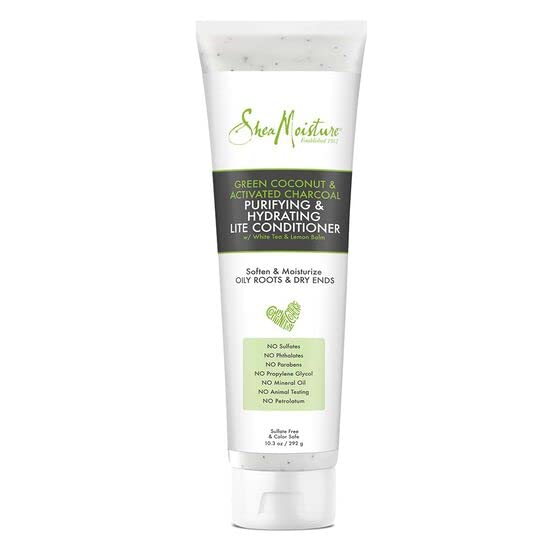 Shea Moisture Coconut & Activated Charcoal Purifying Hydration Light Conditioner from Green