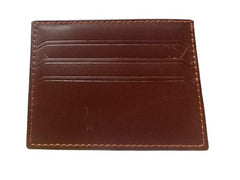 Card Holder Wallet for Men, Genuine Leather (Brown)
