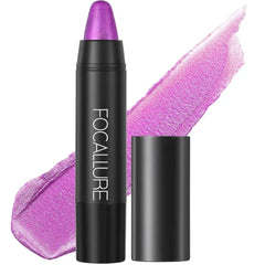 FOCALLURE Ultra Chic Metallic Lipstick,Rich Vitamin E Lip Crayon, Lightweight Shinning Color without Drying or Fading, Long Lasting Lips Makeup