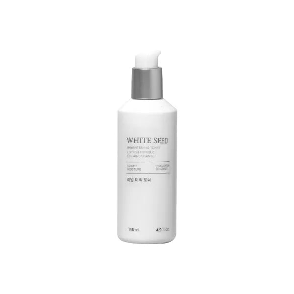 The Face Shop White Seed Brightening Toner with Lupin Seed, Daisy, Niacinamide, Moisturizing & Brightening, 4.90 FL Oz