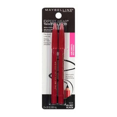 Maybelline New York Expert Wear Twin Brow And Eye Pencils, 101 Velvet Black, 0.03 Ounce (Pack of 2)