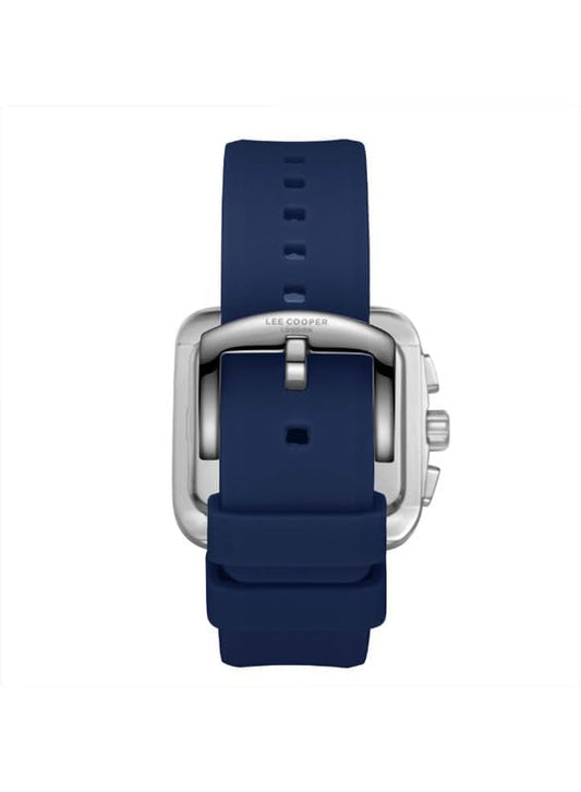 Lee Cooper Men's Watch, Multi Function Display and Silicone Strap - LC08012.399, Blue