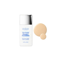 Dr. Denese Glow Younger Vitamin C Foundation 1.28 oz – Lightweight Coverage for Radiant & Youthful Glow – Natural Finish Makeup with Vitamin C, Matrixyl 3000 Peptides & Resveratrol (Light)