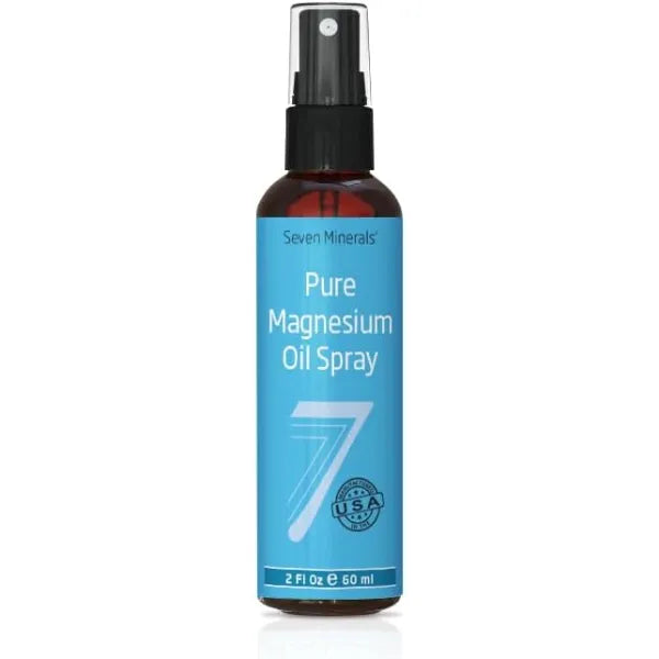 Seven Minerals Pure Magnesium Oil Spray & Roll-On – USP Grade, Extra Strength Formula for Sleep, Muscle Pain & Recovery