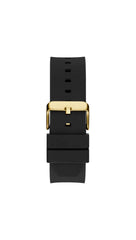 GUESS Men's 44mm Watch - Black Strap Black Dial Black Case