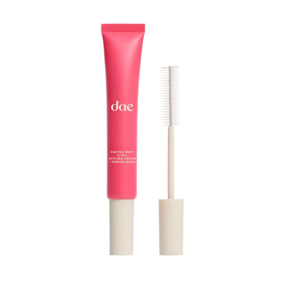 DAE Hair Cactus Fruit 3-In-1 Styling Cream & Taming Wand - Tame Flyaways, Smooth Frizz, Style Edges (0.6 oz.)