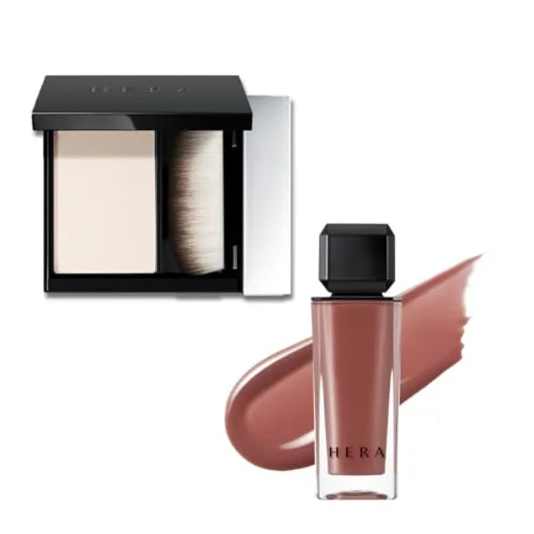 HERA Airy Blurring Powdered Primer and Sensual Nude Lip Gloss #462 SPEECHLESS
