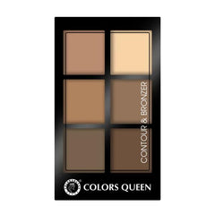 Colors Queen [Pack of 2] Contour & Bronzer Palette, Matte Finish, Blendable, Creamy Texture (#03, Pack of 2)