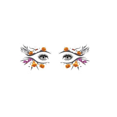 10-Pack Halloween Eye Tattoos - Waterproof, Realistic, Colourful Fake Tattoo Stickers for Halloween party