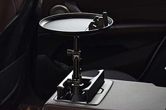 Cup Holder Tray for Car - Enjoy Your Meal and Stay Organized - Adjustable Car Tray Table with Surface, Phone Slot, and 360° Swivel Arm - Car Food Table for Cup Holders Wide (Long)