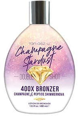 Champagne Stardust Double Shot 400X Bronzer Champagne & Peptide Shimmernova 13.5oz