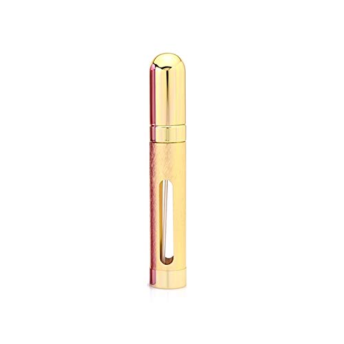 10ml Mini Travel Portable Replaceable Empty Atomizer Perfume Bottle Aluminum Pump Spray Box Perfume Cosmetic Glass Container (Color : Gold, Specifications : 10ml)