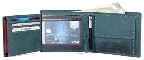 NAPA HIDE Men LEATHER WALLET FOR MEN LEATHER WALLET - Blue