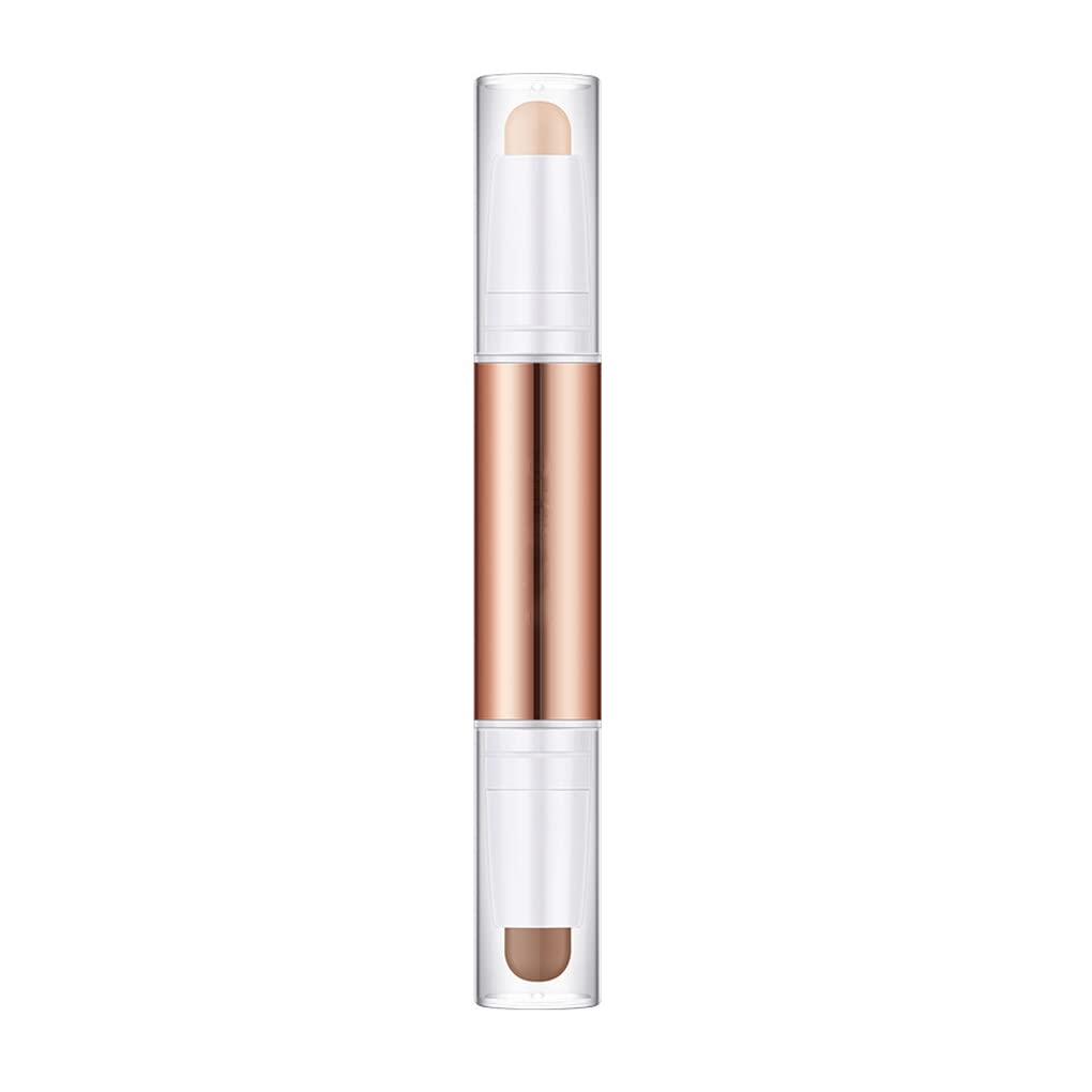 Women Facial Make Up Double-Headed Stick Portable Highlighter Shadow Bronzers Contouring Cosmetics for Professional, Type 1