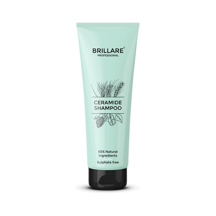 BRILLARE Ceramide Shampoo for Dry, Damaged, Chemically Treated Hair - 200 ML