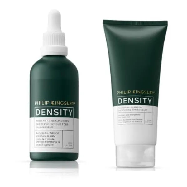 PHILIP KINGSLEY | Density Preserving Serum and Shampoo Bundle | For Thinning Hair and Hair Loss | Scalp Care for Hair Fall and Thickness | 2.87oz & 6.76oz