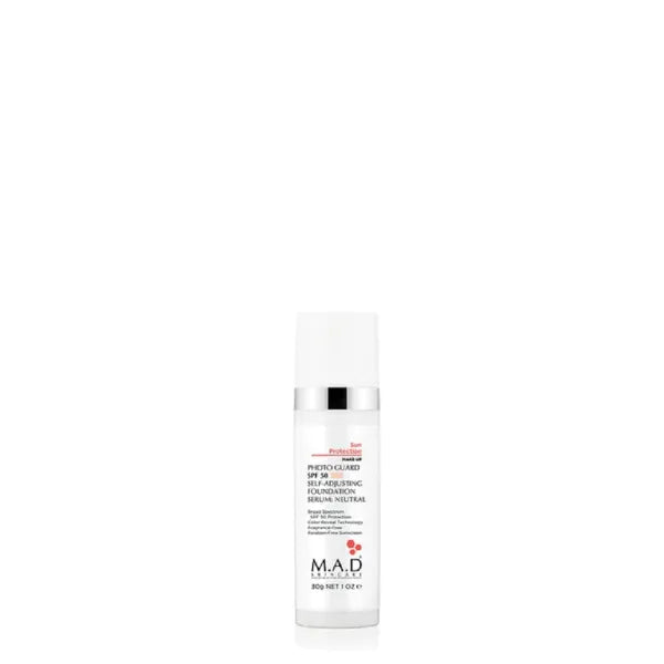 M.A.D Skincare Photo Guard SPF 50 Broad Spectrum Self-Adjusting Foundation Serum - Neutral, 1 Oz