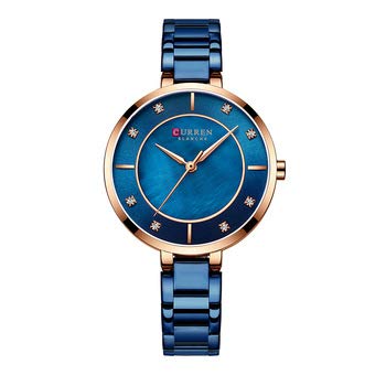 CURREN 9051 Women Newest Quartz Watches Stainless Steel Dress Bracelet Ladies Watch