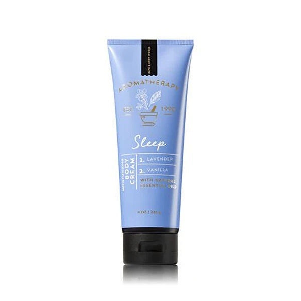 Bath & Body Works - Aromatherapy -Sleep - Lavender Vanilla – Bundle - Body Wash & Foam Bath 10oz. & Body Cream 8 oz