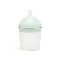 BORRN Baby Bottles Set Silicone BPA Free, Non Toxic Baby Feeding Bottles - Green, Pack of 4