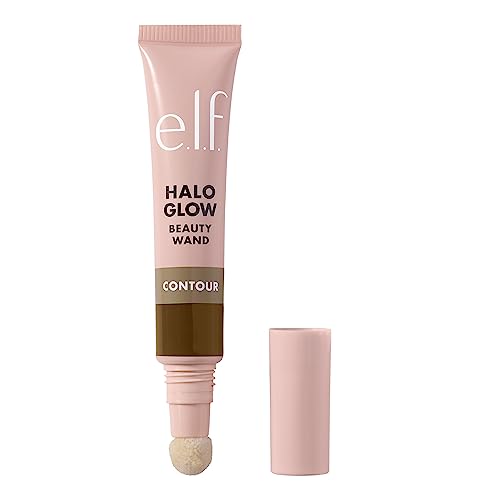 e.l.f. Halo Glow Contour Beauty Wand, Liquid Contour Wand For A Naturally Sculpted Look, Buildable Formula, Vegan & Cruelty-free - Medium/Tan