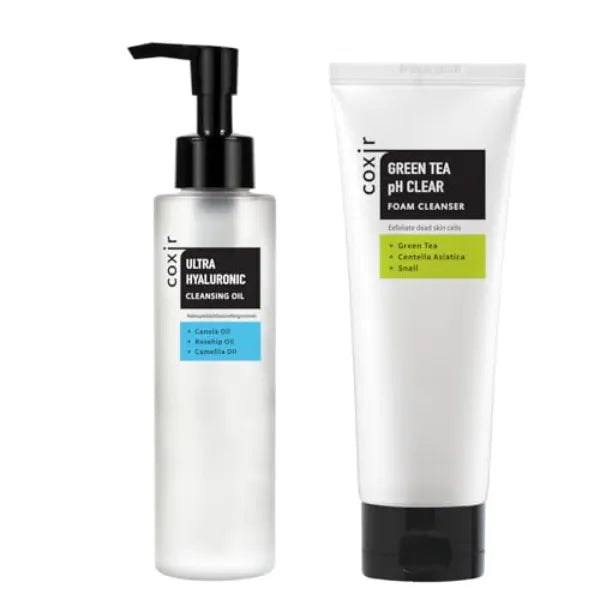 Coxir DOUBLE CLEANSING set - cleansing oil + foam cleanser