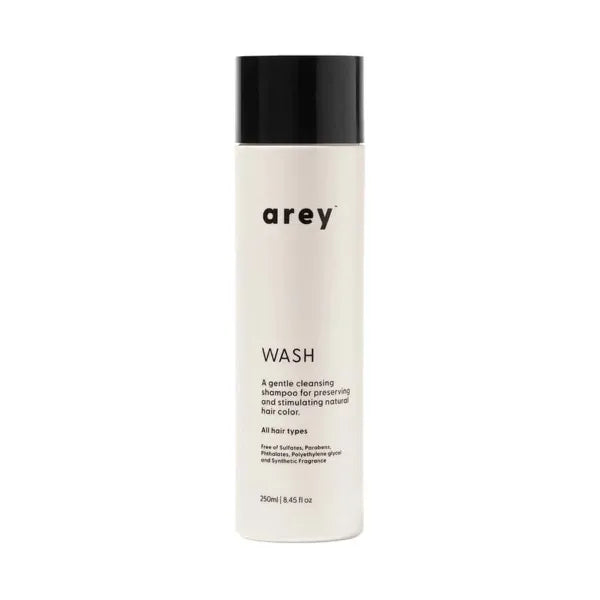 Arey Wash Shampoo for Men & Women | Delay & Reduce Grey Hair | Proactive Clean Formula | Vegan, Cruelty-Free | 8.45 fl oz