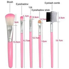 SIRF TUM 7 Beauty New Fit Me Matte-Pore-less Liquid Tube Foundation Natural-MAKEUP BRUSH 5PCS PINK COMBO