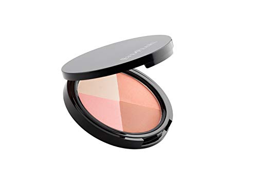 EVE PEARL Ultimate Face Compact And 204 Dual Fan Highlighter Brush Blush Highlighter Contour Eyeshadow Set Makeup Palette Light to Medium- Timeless