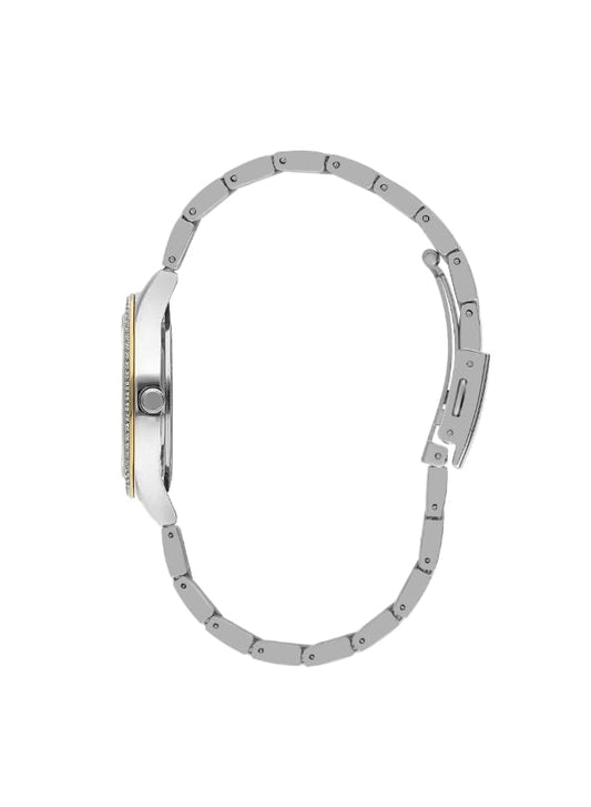 Lee Cooper Women's 2035 Movement Watch, Analog Display and Metal Strap - LC07569.230, Silver