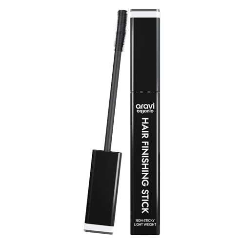 Aravi Organic Hair Finishing Stick - Flyaway Natural Styling Frizz Control - Smooth, Shiny & Non-Greasy Look - 15 ml
