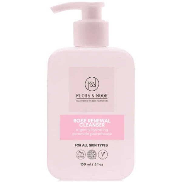 Flora & Noor Rose Renewal Tri-Peptide & Ceramide Cleanser
