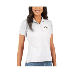 Antigua Women's White Georgia Tech Yellow Jackets Legacy Pique Polo Shirt , White
