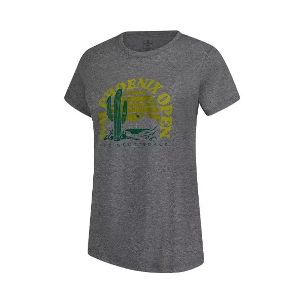 Ahead Women's Heather Gray 2025 WM Phoenix Open Cactus Danby Tri-Blend T-Shirt