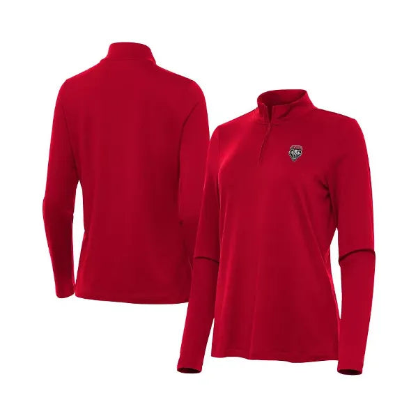 Antigua Women's Cherry New Mexico Lobos Reprocess Quarter-Zip Top , Cherry