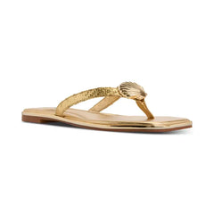 ALDO Women's Conchiglia Seashell Flat Thong Sandals, Stylish and Comfortable Sandals