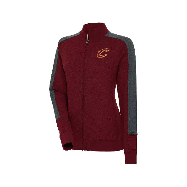 Antigua Women's Wine Cleveland Cavaliers Strike Full-Zip Track Jacket , Wine