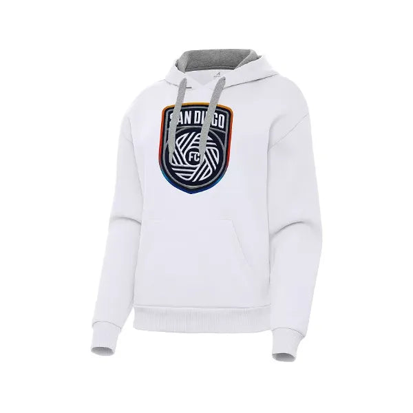 Antigua Women's White San Diego FC Victory Pullover Hoodie , White