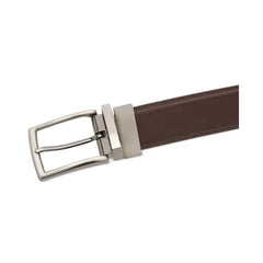 Perry Ellis Portfolio Men's Shiny Reversible Belt - Black